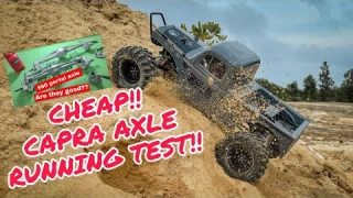 Cheap Capra Axle running test.