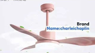 Review Nordic Ceiling Fan Light Modern Minimalist Fan Light LED Dinning Room Bedroom Silent Ceiling