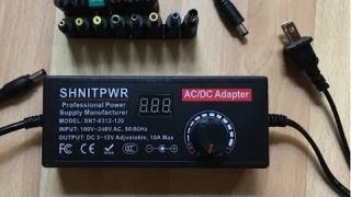 SHNITPWR 4V   12V Power Supply 10A 120W AC to DC Adapter Review, For a 12 volt variable 120 watt sup