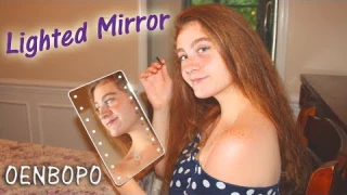 🌺 Oenbopo FOLDABLE LED LIGHTED VANITY MIRROR 🌞Makeup Mirror Product Review 👈