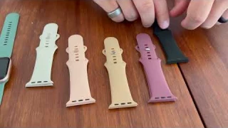 6 Pack Sport Silicone Bands Compatible with Apple Watch Band