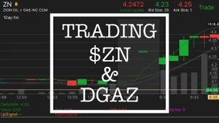 I'm Day Trading $DGAZ & $ZN For Profit | Penny Stock Investor