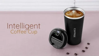 In Hand Review of TOUGHM Intelligent temperature measurement stainless steel coffee cup