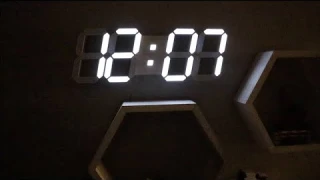 EDUP HOME 3D LED Digital Wall Alarm Clock Review | Remote Control, LED Time/Date/Temperature Display