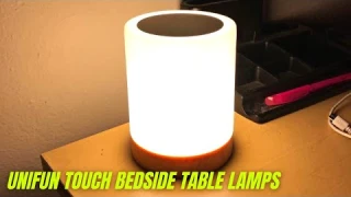 UNIFUN Touch Bedside Table Lamps Review & Test | UNIFUN Night Light