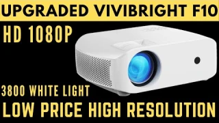 Upgraded HD 1080P White Light 3800 L VIVIBRIGHT f10 Portable Mini Projector Review