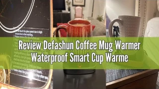 Review Defashun Coffee Mug Warmer Waterproof Smart Cup Warmer with 3 Temperature Setting for Warming