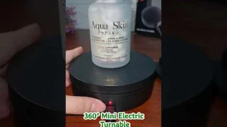 Mini Electric Turntable Rotator Product Display Stand for Seller/Affiliate Aqua Skin