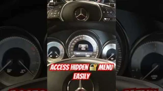 Mercedes E-Class W212 HIDDEN Menu ACCESS 🔓