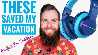 Kid Approved ✈ iClever BTH12 Kids Wireless Headphones Full Review 💯😁