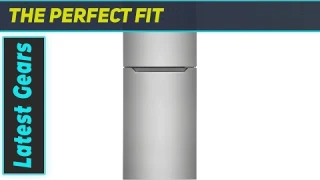 Frigidaire 10.1 Cu. Ft. Compact ADA Top Freezer Refrigerator in Brushed Steel with Electronic