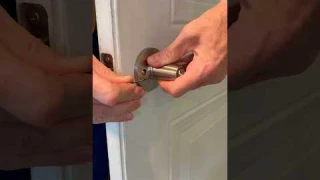 Did you know you can adjust the direction your door handles point? #homehacks #homerepair