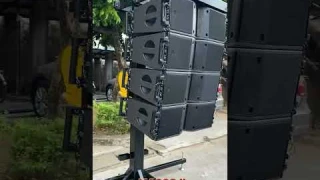 Hot selling double 8 inch Line Array Speaker KA208  display and ready for testing!