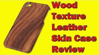 Review: Wood Texture Leather Skin Hard Case Cover for iPhone 4/4S