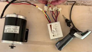 MY1020 24V 500W motor and controller wiring connection