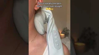 Shiatsu Neck and Back Massager Wireless Electric Deep Tissue 5D Kneading Massage Pillow