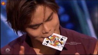 Shin Lim BEST Close UP Card Magic  America's Got Talent 2018 Auditions S13E01