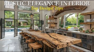 Rustic Elegance Interior Design Ideas, Timeless Beauty Meets Contemporary Refinemen [4K Ultra HD]