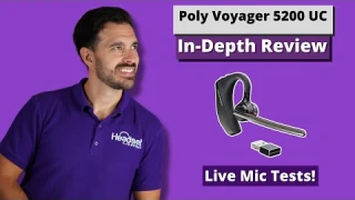Plantronics Voyager 5200 UC -In-Depth Review! With Mic Test!