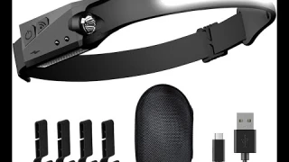 ***QUICK LOOK & DEMO*** BGSTPAU USB Rechargeable LED Headlamp