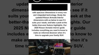 2025 Nissan Armada Interior | Town North Nissan #shorts