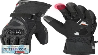 KEMIMOTO Winter Motorcycle Gloves Rainproof Riding Gloves with Touchscreen Motorcycle Review