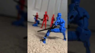 Blue vs red! 🔴🔵 #actionfigures #t13 #titan13toy #toy #stickman #redvsblue