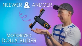 Neewer and Andoer Motorized Camera Dolly Slider | Review | How to Use | 3-wheel