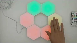 How to use JEJA Touch Sensitive Hexagon Wall Light