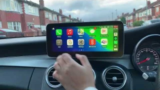 Mercedes C-Class W205 Android 10.25" screen review + CARPLAY - Navifly N600