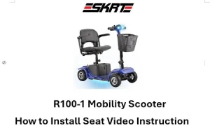 how to install seat for SKRT mobility scooter(R100-1)