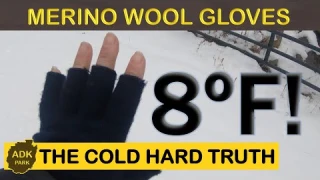 MERINO WOOL FINGERLESS GLOVES - COLDER TEMPERATURES!