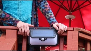 SOLAR LIGHT REMOTE CONTROL💥 MOTION SENSOR 👀 WALL LIGHT SECURITY👈