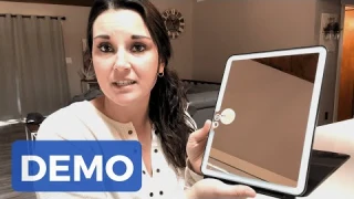 FULL DEMO: FUNTOUCH Rechargeable Large Travel Makeup Mirror with Lights