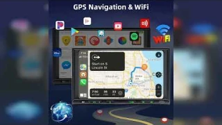 Review: Android Double Din Car Stereo Radio Wireless CarPlay & Android Auto, 7 Inch Touch Scre...