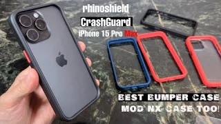 iPhone 15 Pro Max rhinoshield Crash Guard Bumper Case Review : Nice!