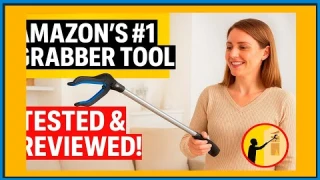 Grabber Reacher Tool, 32" Grabbers for Elderly, Lightweight Extra Long Handy Trash Claw Grabber