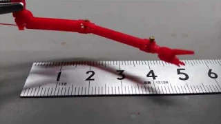Vacuum chamber micro manipulator test. (3D printed)