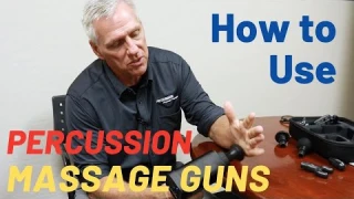 How to Use Percussion Massage Guns At Home