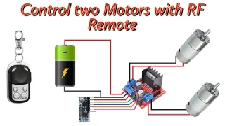 Wireless Motor Control with 433MHz Remote and Receiver
