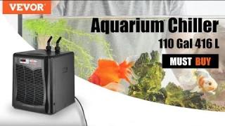 VEVOR Aquarium Chiller, for Seawater and Fresh Water, Fish Tank Cooling System with Pump/Hose