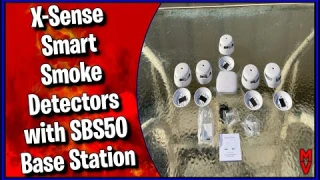 X-Senses Smart Smoke Detectors With Sbs50 Base Station || MumblesVideos Product Review