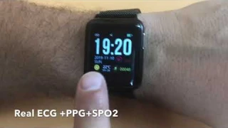 Diliberto V5 real ECG +PPG +SPO2 smart watch