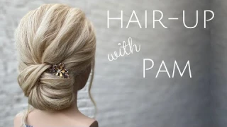 Live with Pam: Beautiful Knotted up do for Shoulder Length Hair
