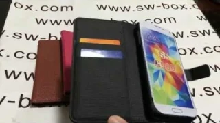 Samsung Galaxy S5 Cases -Fashionable Lychee Texture Leather Wallet