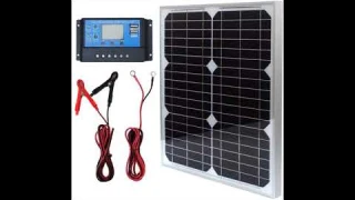 Review: TP-solar Solar Panel Kit 20W 12V Monocrystalline with 10A Solar Charge Controller + Ext...