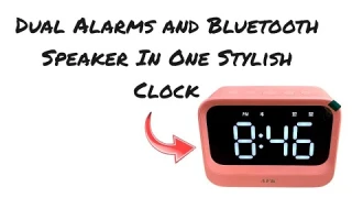 AFK Alarm Clock with Bluetooth Speaker for Bedroom Review