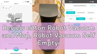Review eitton Robot Vacuum and Mop, Robot Vacuum Self Emptying with 5000Pa Suction, 3-in-1 LiDAR Nav
