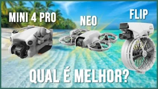 Comparativo DJI NEO, FLIP e MINI 4 PRO Testes práticos TIRA TEIMA!