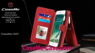 CaseMe 007 Zipper Wallet Detachable 2 in 1 Flip Case